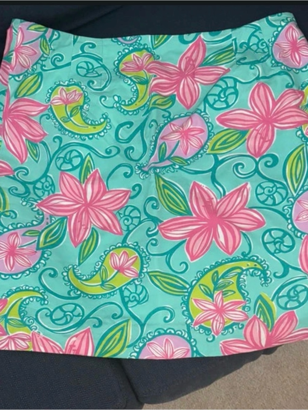 Lilly Pulitzer Women’s Size 12 Floral Paisley Ruffle Skirt